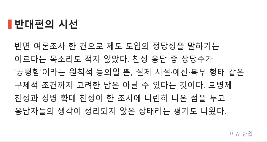 '여성 징병 60% 찬성' 여론조사, 왜 커뮤니티에서 논쟁이 됐나 - 5/7