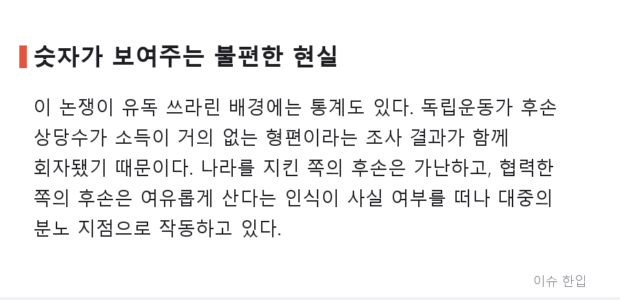 "친일파 집안이 부럽다"…익명 고백 글 하나가 커뮤니티를 뒤집은 이유 - 6/8