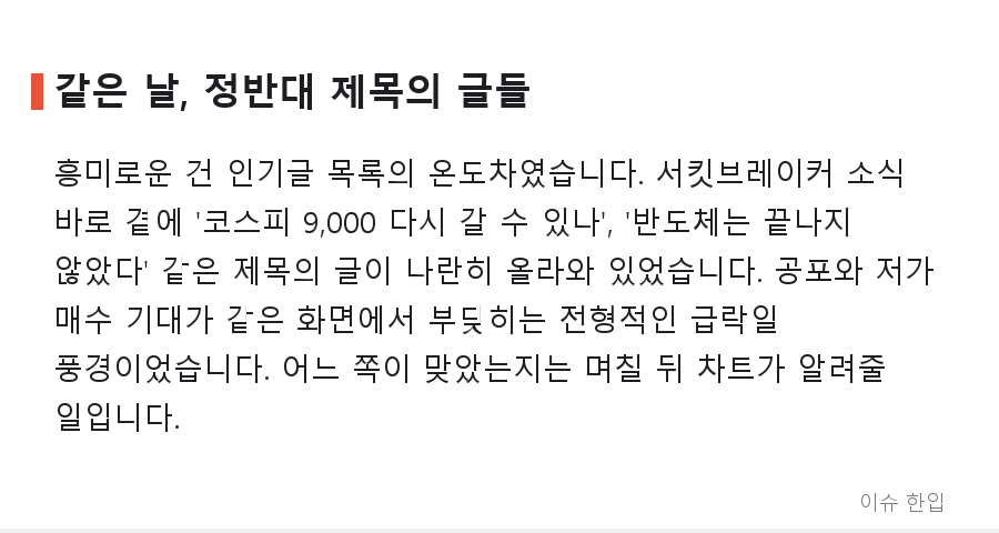 코스피 5,000선 붕괴에 양대 시장 서킷브레이커…커뮤니티가 하루 종일 이 글만 본 이유 - 5/8